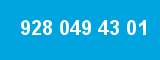 928 049 43 01 928 049 43 01